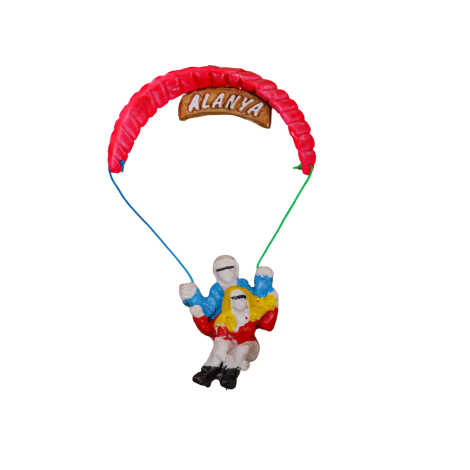 Alanya Themed Polyester Single Parachute Refrigerator Magnet - 5
