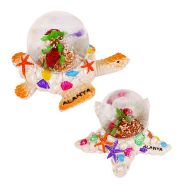 Alanya Themed Polyester Water Globe 45 mm - 2