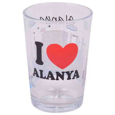 Myros - Alanya Themed Printed Water Glass Set of 6 Pcs