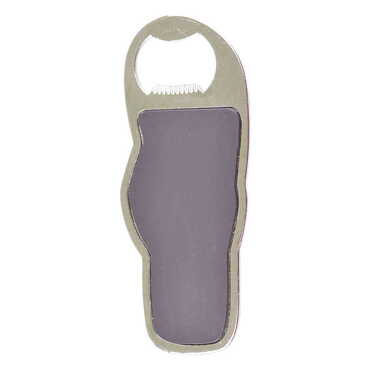 Alanya Themed Slipper Shaped Metal Magnetic Bottle Opener 110x45 mm - 2