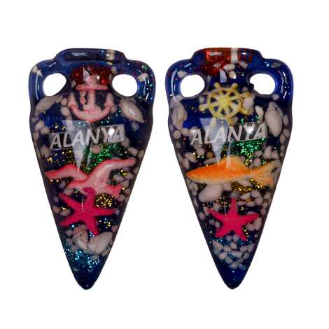 Alanya Themed Transparent Polyester Photo Fridge Magnet - 4