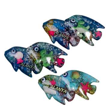 Alanya Themed Transparent Polyester Photo Fridge Magnet - 6