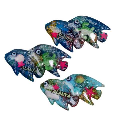 Alanya Themed Transparent Polyester Photo Fridge Magnet - 6