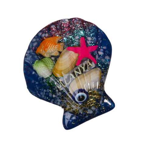 Alanya Themed Transparent Polyester Photo Fridge Magnet - 2