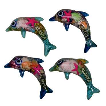 Alanya Themed Transparent Polyester Photo Fridge Magnet - 17
