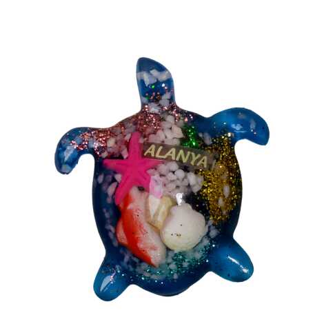 Alanya Themed Transparent Polyester Photo Fridge Magnet - 26