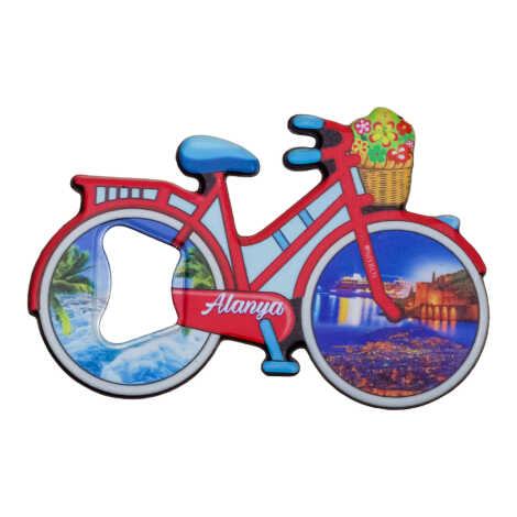Alanya Themed UV Bicycle Bottle Opener - 1