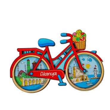 Alanya Themed Wooden Customised 2D Souvenir Fridge Magnet - 14