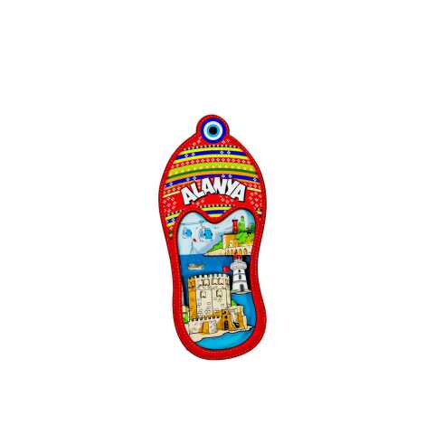 Alanya Themed Wooden Customised 2D Souvenir Fridge Magnet - 10
