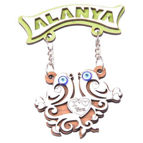 Alanya Themed Wooden Customised Souvenir Fridge Magnet