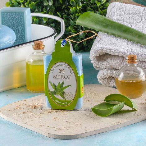 Toptan Aloe Vera İpli̇ Boncuklu Sabun - 1