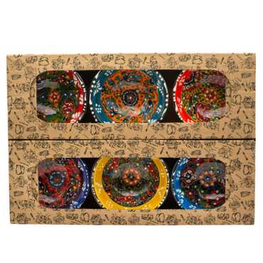 Set of Six 8 cm Embossed Special Bowls
