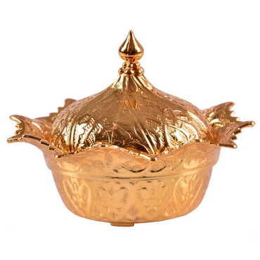 Ottoman Style Metal Gold Turkish Coffe Cup Set Of 6 pcs - 3