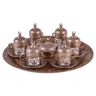 Ottoman Style Turkish Coffee Cup Set Of 6 pcs - 8