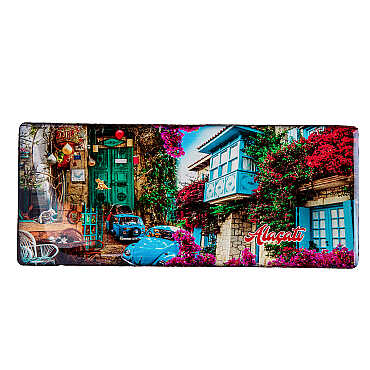 Altınoluk Temalı Myros Panaromik Magnet 120x50 mm - Myros