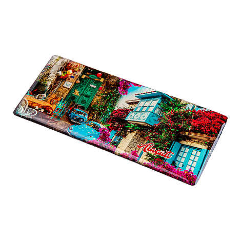 Altınoluk Temalı Myros Panaromik Magnet 120x50 mm - 2