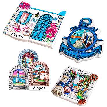 Altınoluk Temalı Myros Yöresel Polyester Magnet - 24