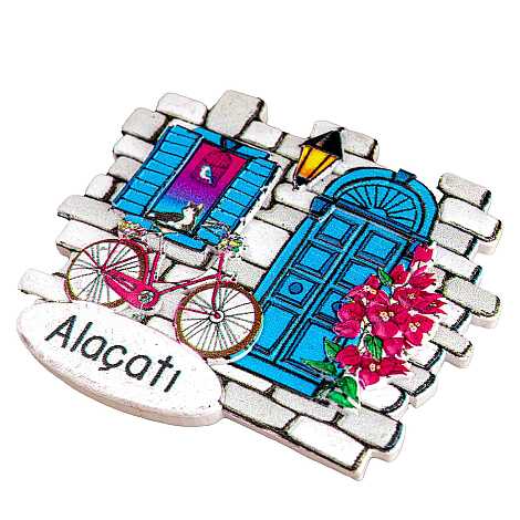 Altınoluk Temalı Myros Yöresel Polyester Magnet - 23