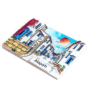 Altınoluk Temalı Myros Yöresel Polyester Magnet - 19