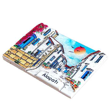 Altınoluk Temalı Myros Yöresel Polyester Magnet - 19