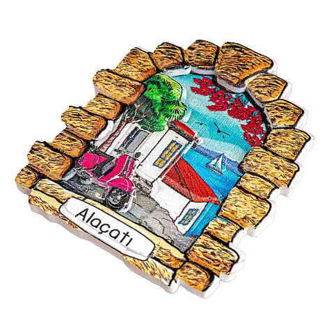 Altınoluk Temalı Myros Yöresel Polyester Magnet - 18
