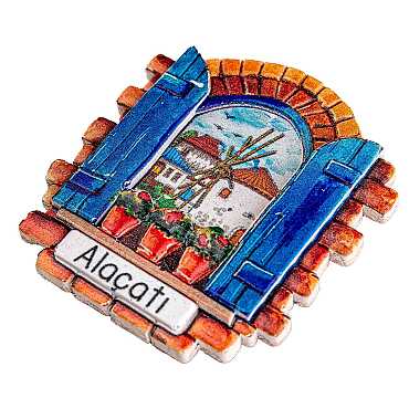 Altınoluk Temalı Myros Yöresel Polyester Magnet - 17