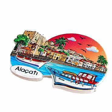 Altınoluk Temalı Myros Yöresel Polyester Magnet - Myros