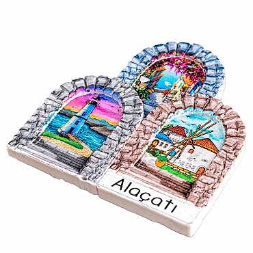 Altınoluk Temalı Myros Yöresel Polyester Magnet - 13