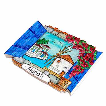 Altınoluk Temalı Myros Yöresel Polyester Magnet - 12