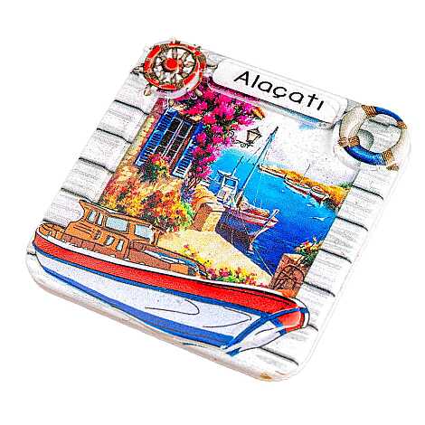 Altınoluk Temalı Myros Yöresel Polyester Magnet - 11