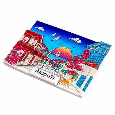 Altınoluk Temalı Myros Yöresel Polyester Magnet - 6