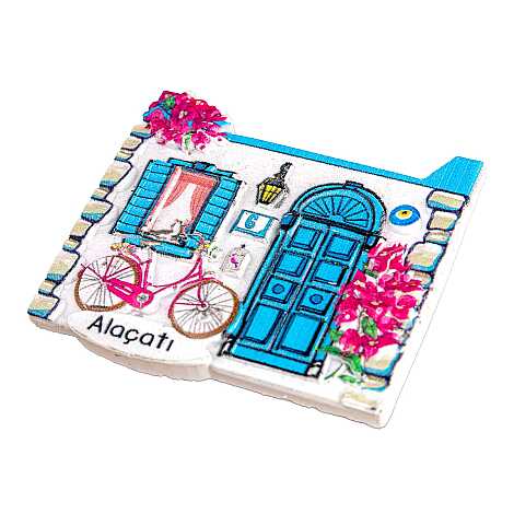 Altınoluk Temalı Myros Yöresel Polyester Magnet - 2