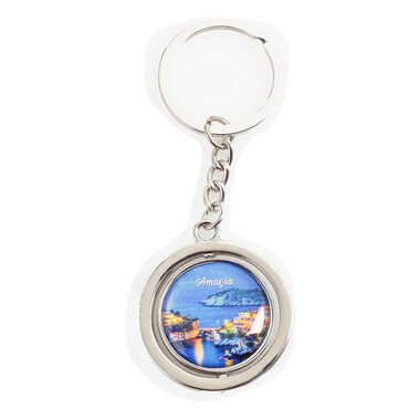 Amasra Themed Metal Spinner Keychain 38x100 mm - 3