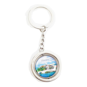 Amasra Themed Metal Spinner Keychain 38x100 mm - 4