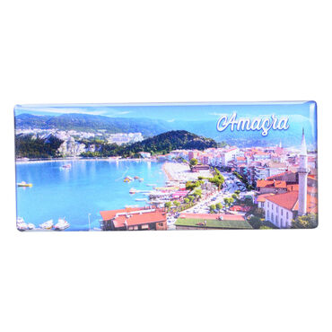 Toptan Amasra Temalı Myros Panaromik Magnet 120x50 mm - Thumbnail