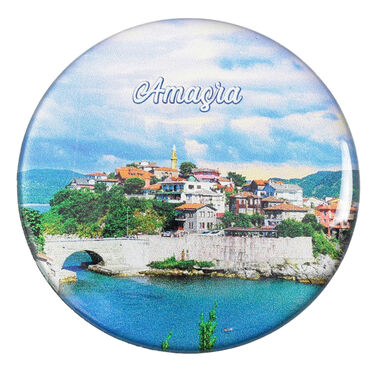 Myros - Toptan Amasra Temalı Myros Yuvarlak Magnet 67 mm