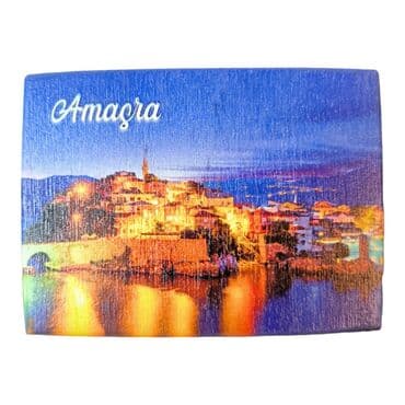 Amasra Themed Wooden Uv Printed  Souvenir Fridge Magnet 93x68 mm - 3