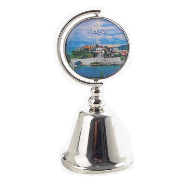 Amasra Themed Collectible Souvenir Metal Bell 44x90 mm - Thumbnail