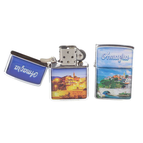 Amasra Themed Custom Printed Metal Gasoline Lighter