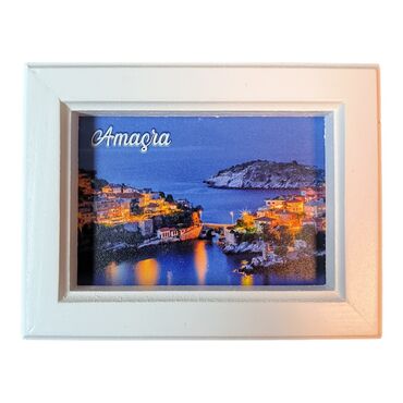 Amasra Themed Small Wooden Printed Frame 120x150 mm - Thumbnail