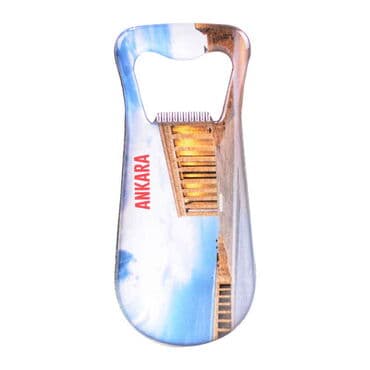Ankara Themed Customizable Metal Magnetic Bottle Opener 95x42 mm - 3