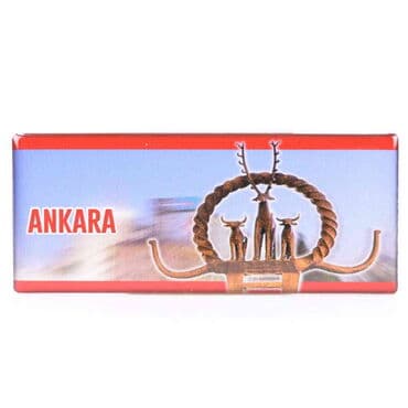 Ankara Themed Epoxy Dome Panaromic Souvenir Fridge Magnet 120x50 cm - 2