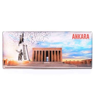 Ankara Themed Epoxy Dome Panaromic Souvenir Fridge Magnet 120x50 cm - 3