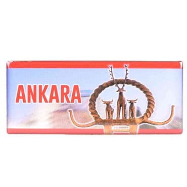Ankara Themed Epoxy Dome Panaromic Souvenir Fridge Magnet 120x50 cm - 4
