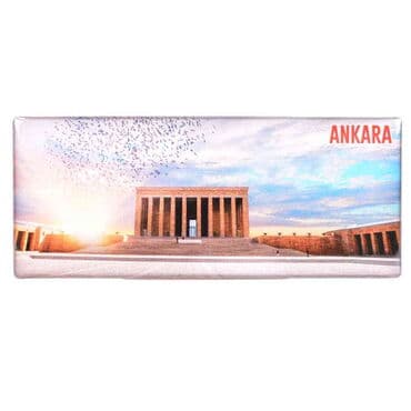 Ankara Themed Epoxy Dome Panaromic Souvenir Fridge Magnet 120x50 cm - 7