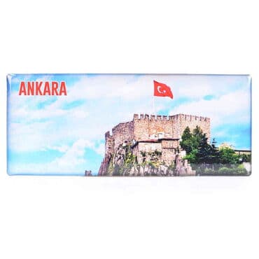 Ankara Themed Epoxy Dome Panaromic Souvenir Fridge Magnet 120x50 cm - 8