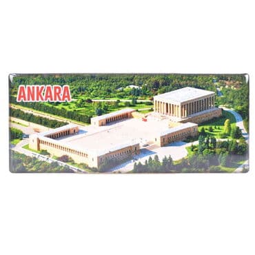 Ankara Themed Epoxy Dome Panaromic Souvenir Fridge Magnet 120x50 cm - 10