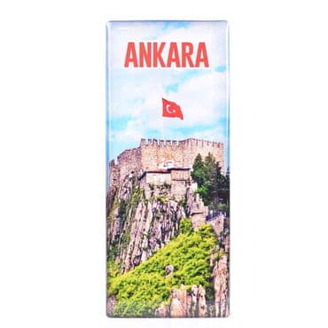 Ankara Themed Epoxy Dome Panaromic Souvenir Fridge Magnet 120x50 cm - 11
