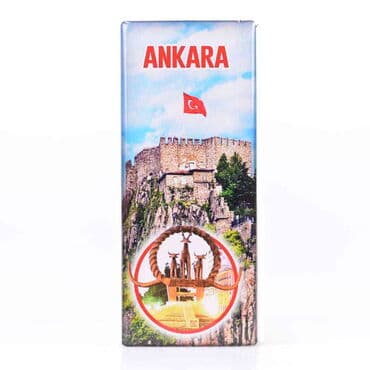 Ankara Themed Epoxy Dome Panaromic Souvenir Fridge Magnet 120x50 cm - 13