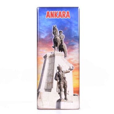 Ankara Themed Epoxy Dome Panaromic Souvenir Fridge Magnet 120x50 cm - 15